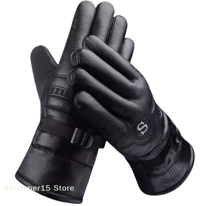 Leather Work Winter Gloves - 【R】Winter Leather Gloves Waterproof Resistance Cold