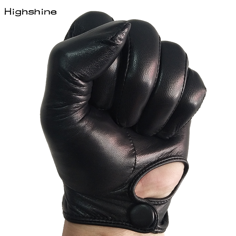 Leather Work Winter Gloves - Unlined Luxury Mens Genuine Leather Gloves