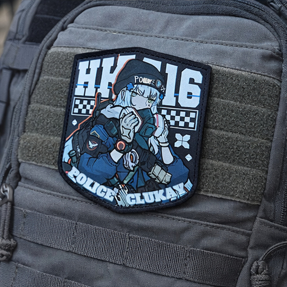 Leatherwork Embossing - Girls' Frontline HK416 Patch PU Leather