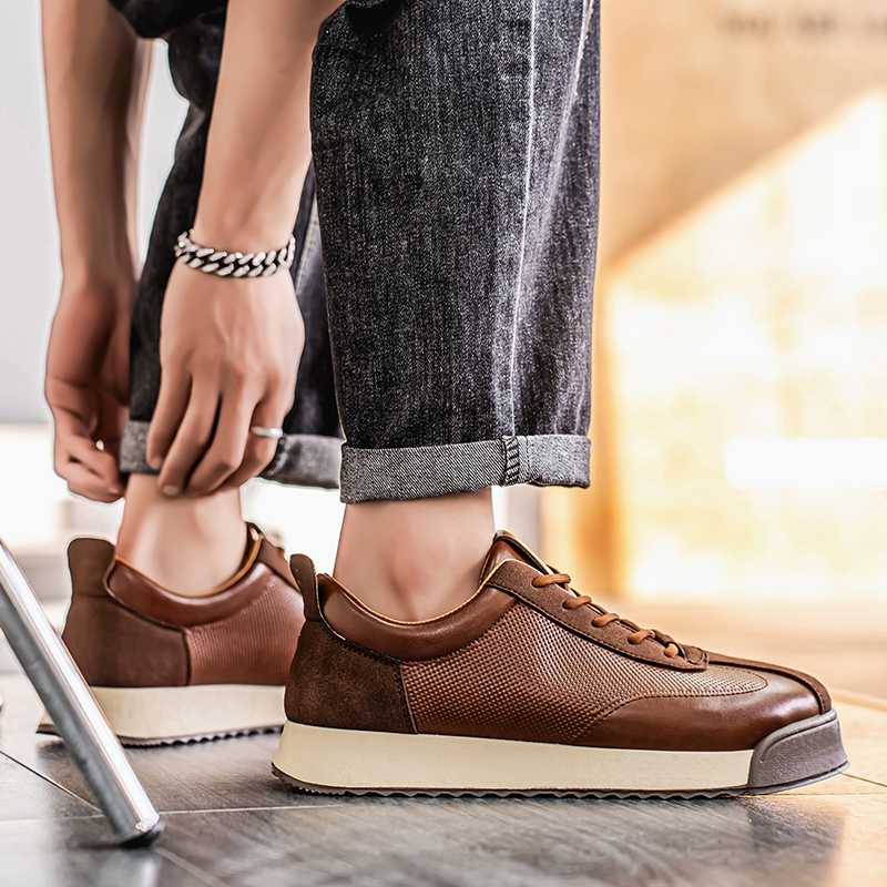 New Men Leather Casual Shoes O - Leatherworking Classic recensie en prijs