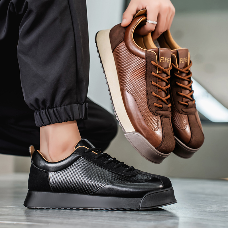 New Men Leather Casual Shoes O - Leatherworking Classic recensie en prijs