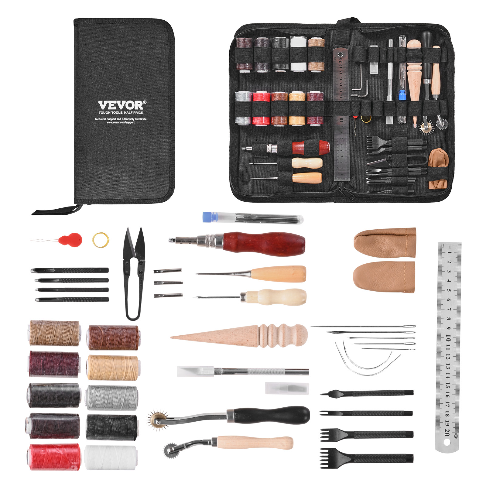 SucceBuy 38/59/61/72/92PCs Lea - Leather Work Organiser recensie en prijs