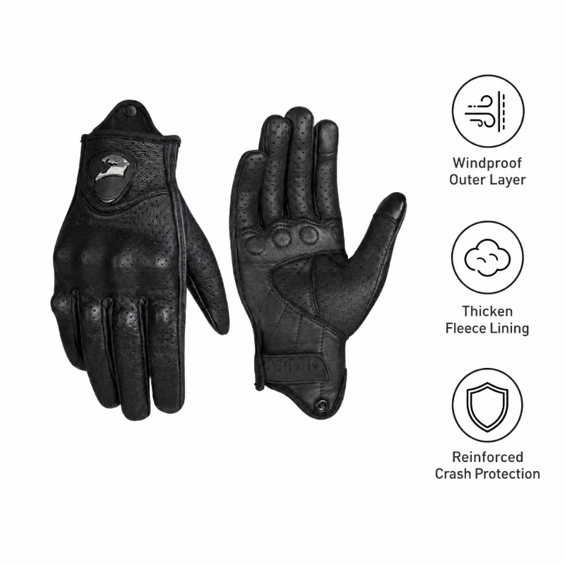 Retro Motorcycle Gloves Men Wo - Leather Work Winter Gloves recensie en prijs