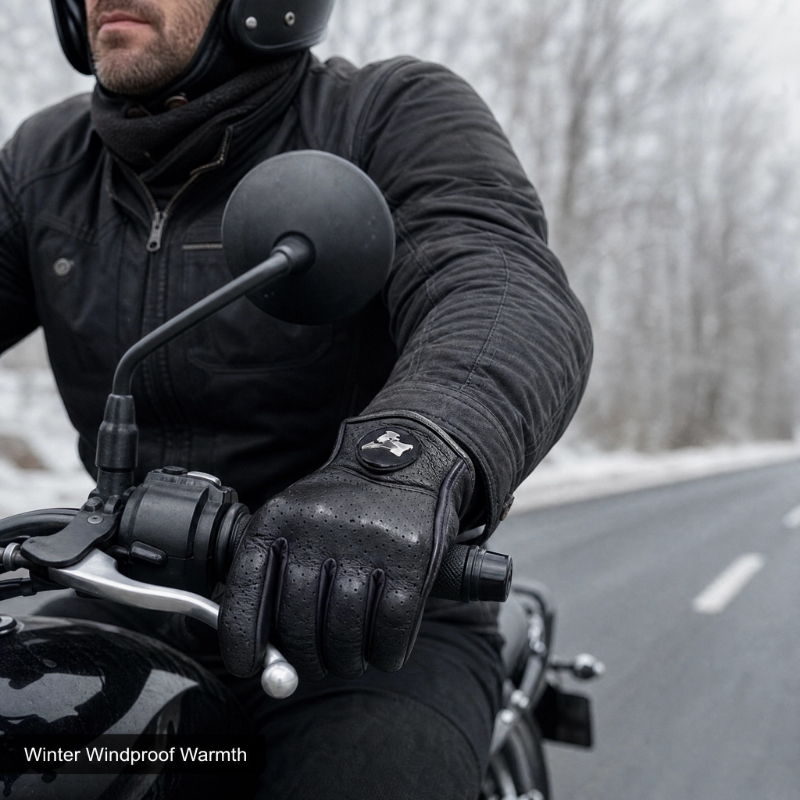 Retro Motorcycle Gloves Men Wo - Leather Work Winter Gloves recensie en prijs