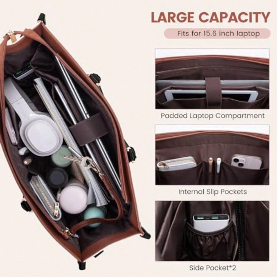 Laptop Bag For Women 15.6 Lnch - Leatherworking Classic recensie en prijs