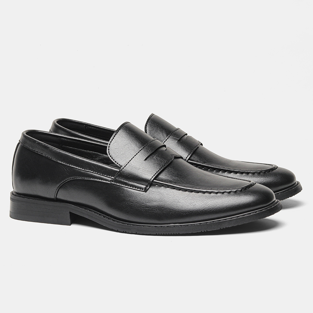 Men's Black Penny Loafers Clas - Leatherworking Classic recensie en prijs