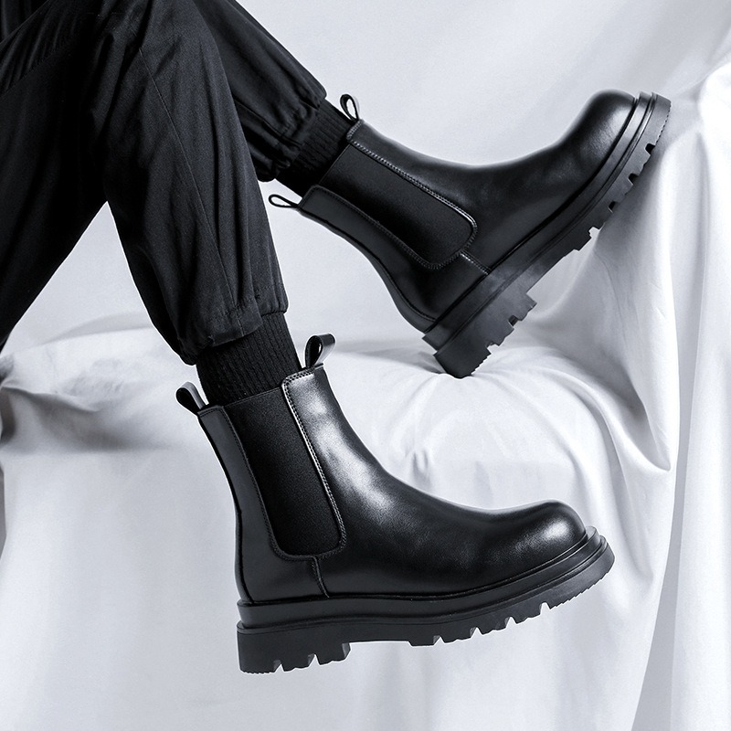 British 2025 Men Leather Boots - Leather Work Fabric recensie en prijs