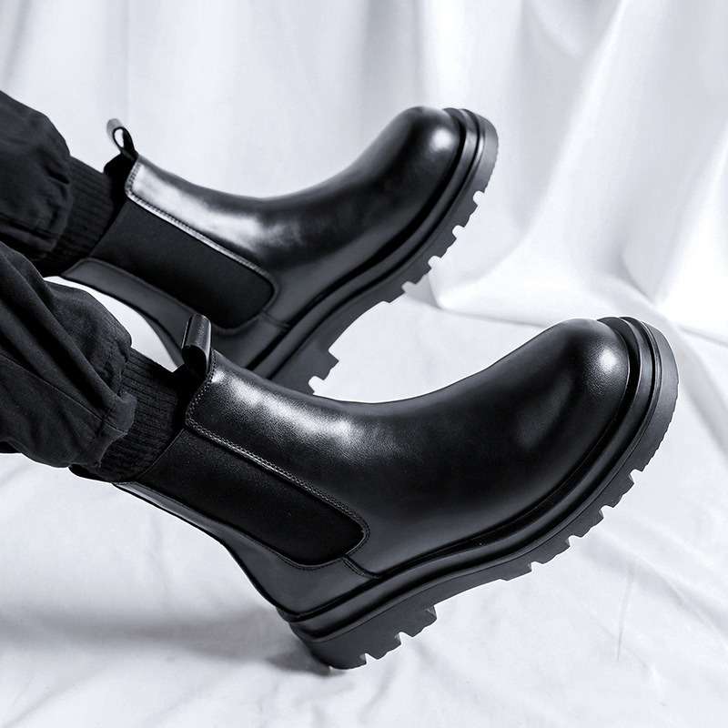 British 2025 Men Leather Boots - Leather Work Fabric recensie en prijs