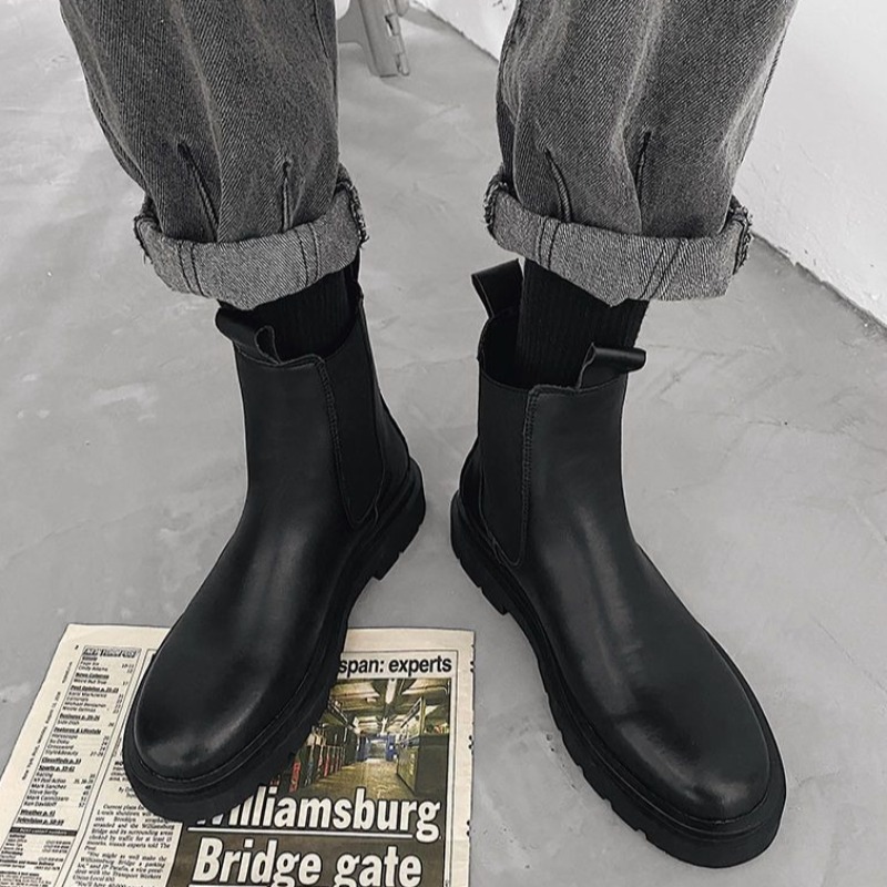British 2025 Men Leather Boots - Leather Work Fabric recensie en prijs