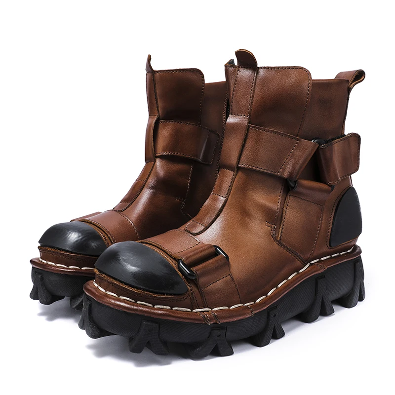 Men's Genuine Leather Motorcyc - Leather Work Fabric recensie en prijs