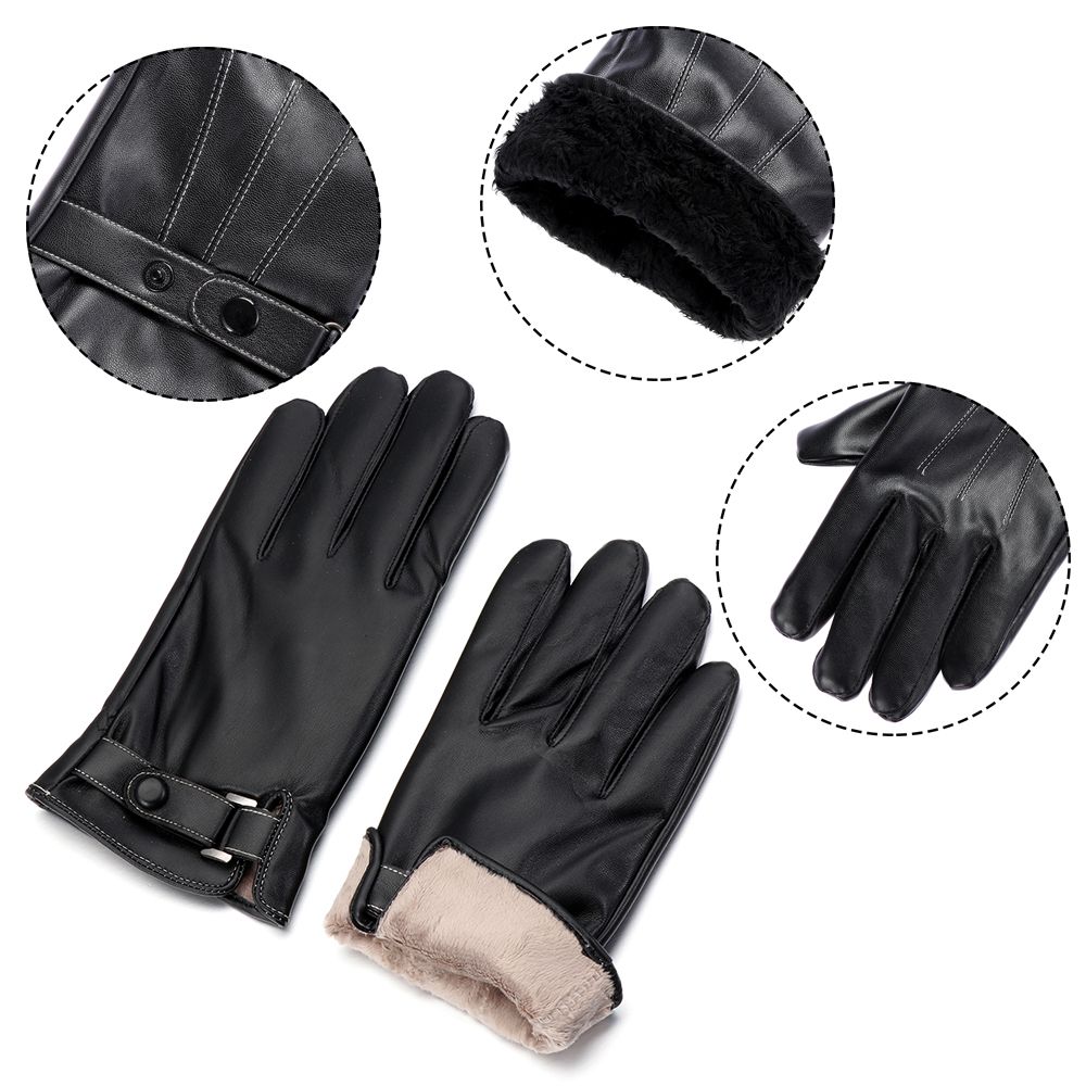 Men's Fleece Thermal Leather G - Leather Work Winter Gloves recensie en prijs