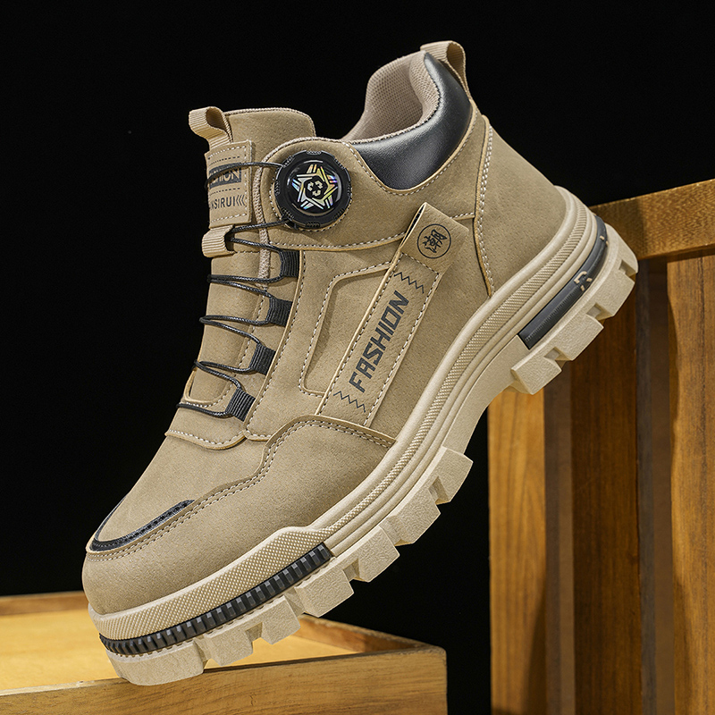 Men's Mid Top Work Boots Chunk - Leather Work Fabric recensie en prijs