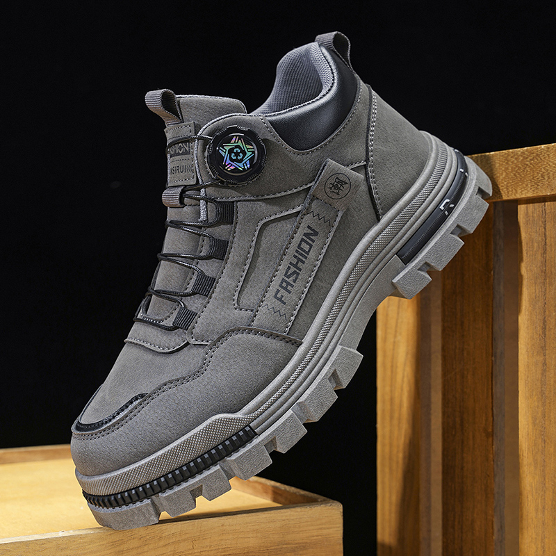 Men's Mid Top Work Boots Chunk - Leather Work Fabric recensie en prijs