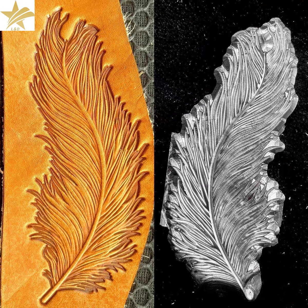 3D Feather Leather Stamp Embos - Leatherwork Embossing recensie en prijs