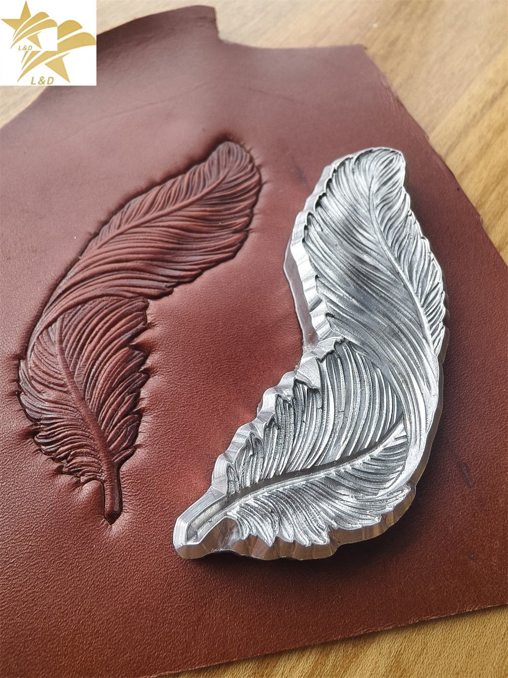 3D Feather Leather Stamp Embos - Leatherwork Embossing recensie en prijs
