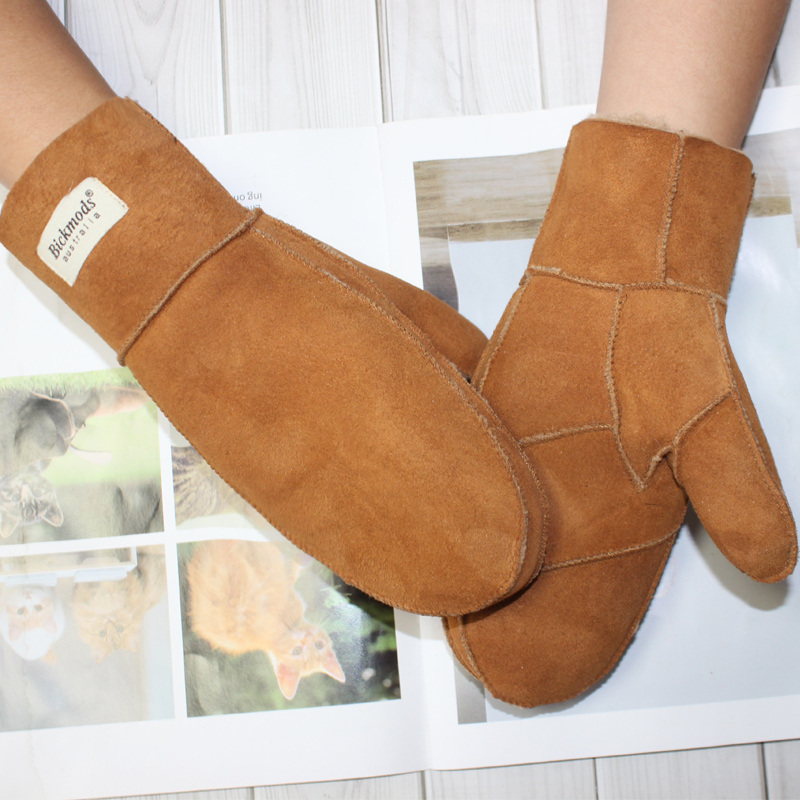 New leather women's fur gloves - Leather Work Winter Gloves recensie en prijs