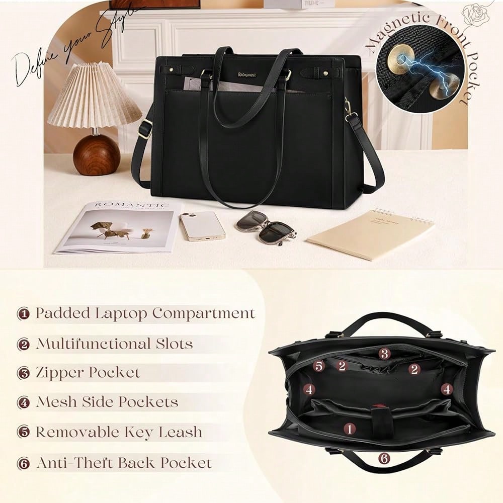 Laptop Bag For Women 15.6 Inch - Leatherworking Classic recensie en prijs