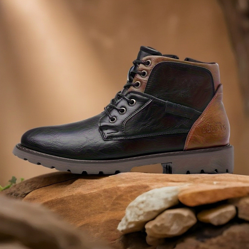 Leather Men Ankle Boots Plus S - Leather Work Fabric recensie en prijs