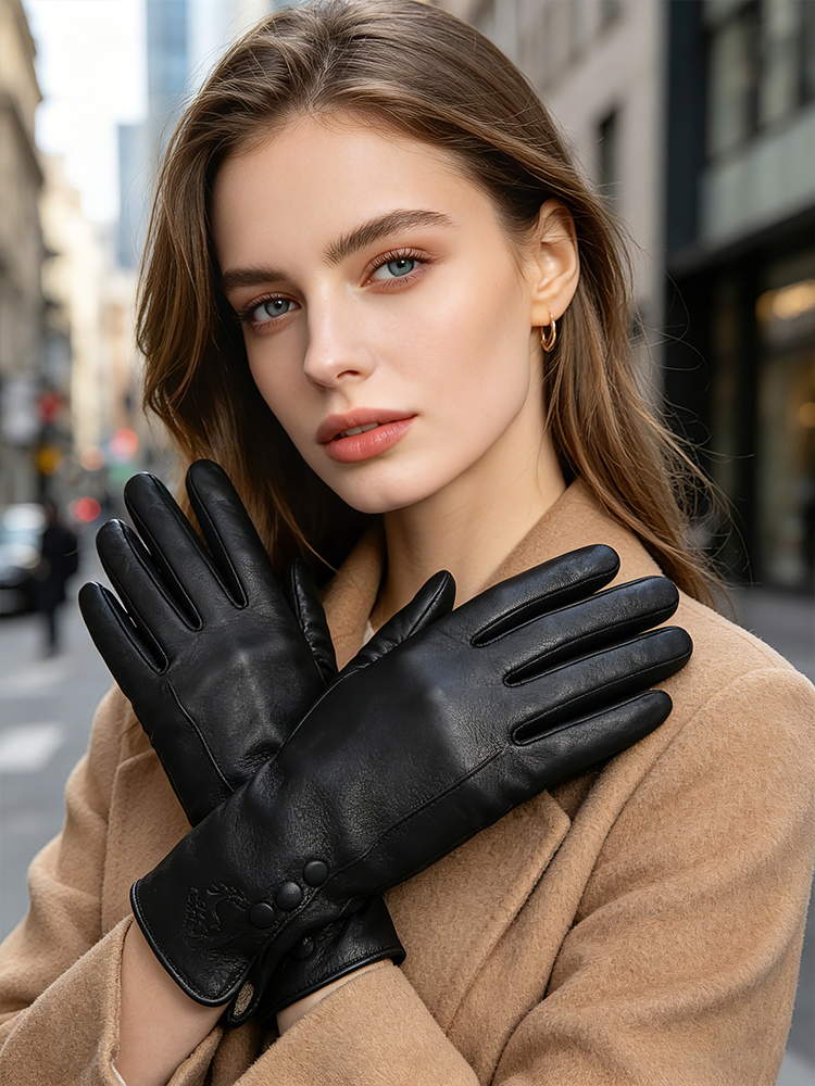Fashion simple warm women leat - Leather Work Winter Gloves recensie en prijs