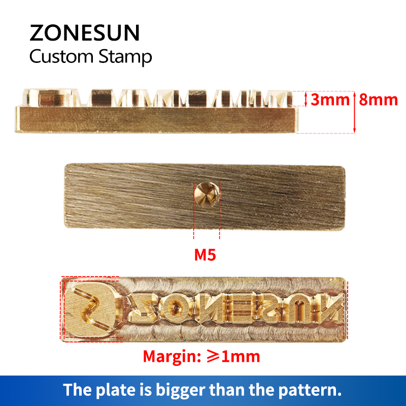 ZONESUN Custom Logo Leather St - Leatherwork Embossing recensie en prijs