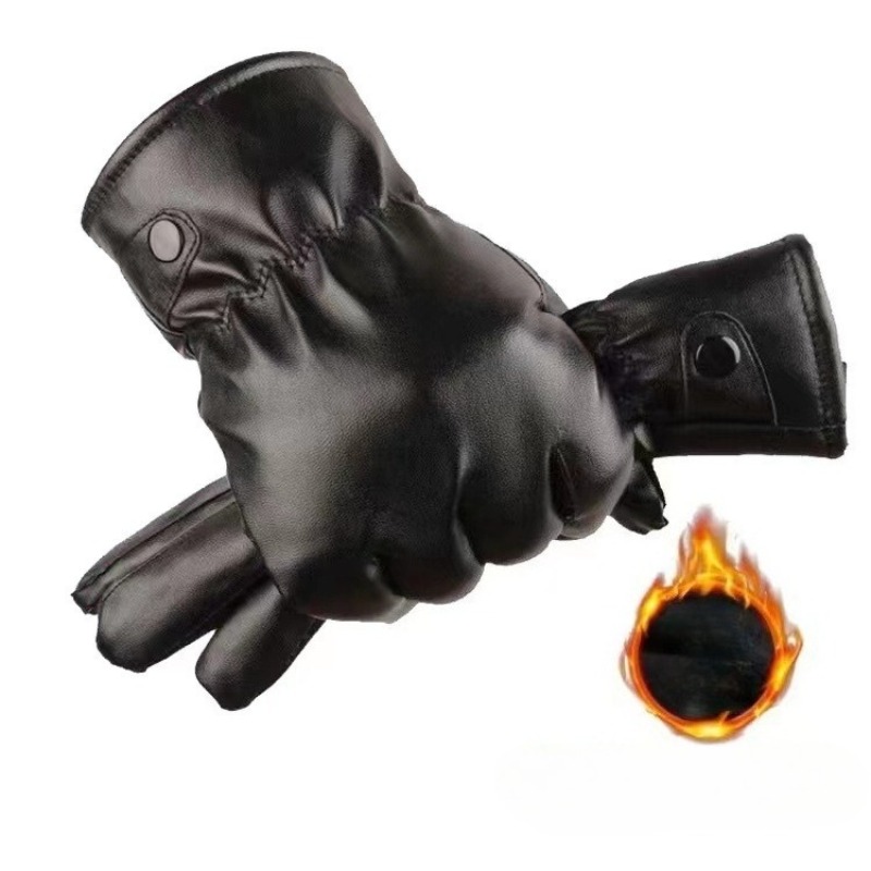 Winter Fashion Black PU Leathe - Leather Work Winter Gloves recensie en prijs