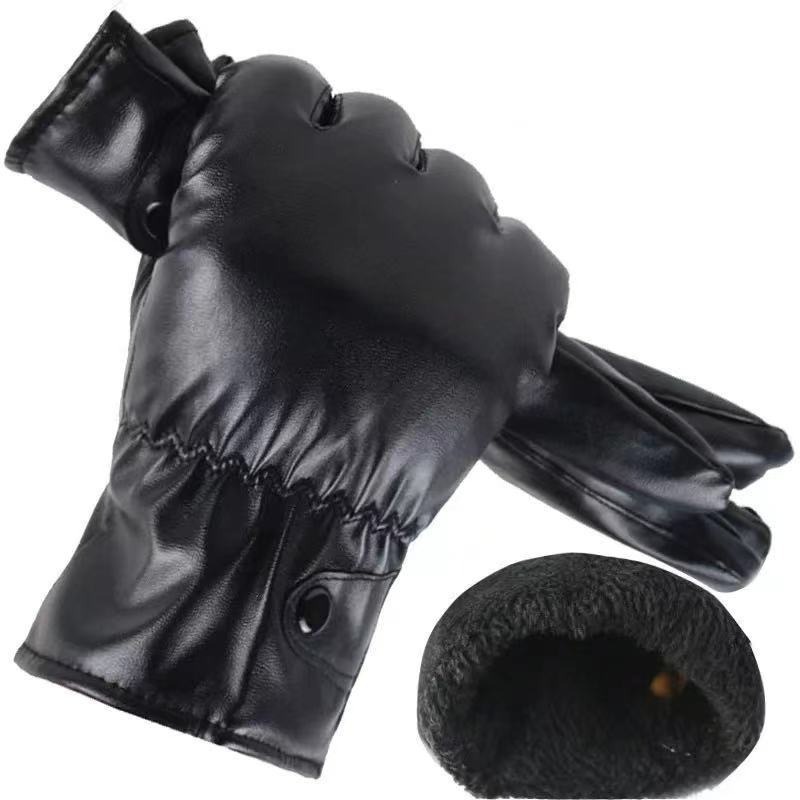 Winter Fashion Black PU Leathe - Leather Work Winter Gloves recensie en prijs