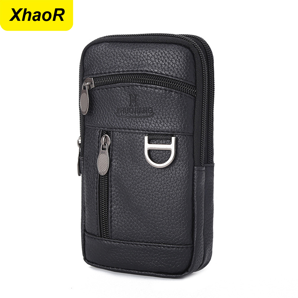 Men Waist Bag Mobile Phone Bag - Leather Work Bag recensie en prijs