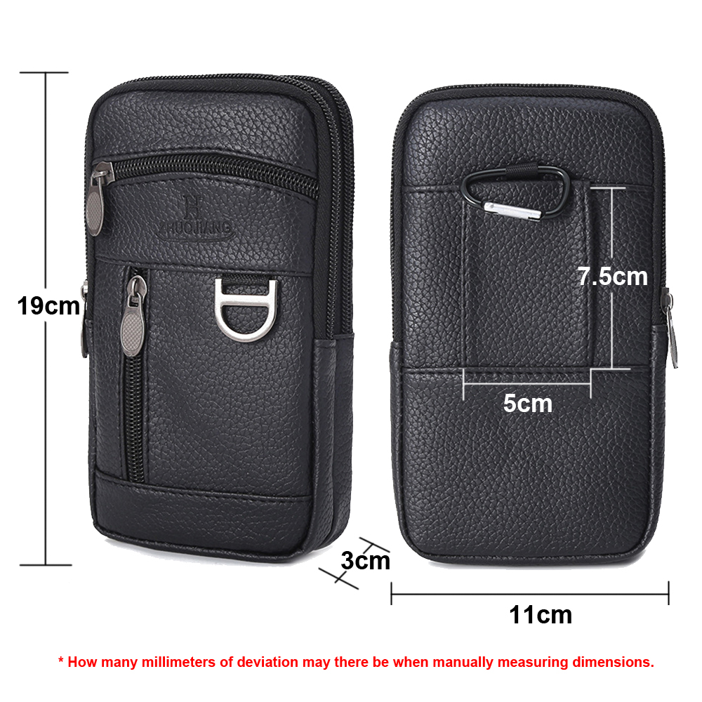 Men Waist Bag Mobile Phone Bag - Leather Work Bag recensie en prijs