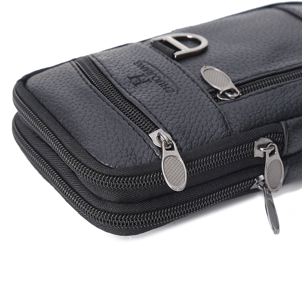 Men Waist Bag Mobile Phone Bag - Leather Work Bag recensie en prijs