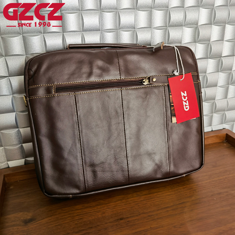 GZCZ Men's Handbag Leisure Bus - Leather Work Bag recensie en prijs