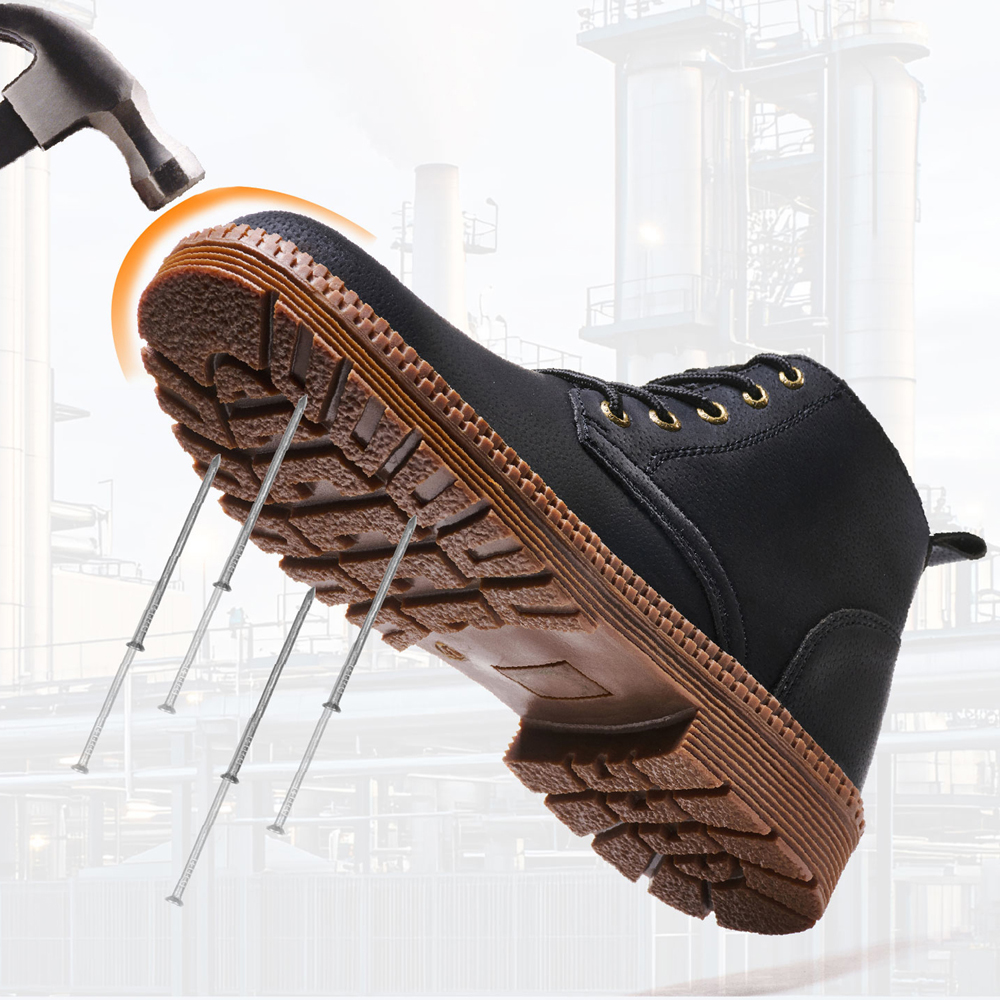Waterproof Work Boots Safety S - Leather Work Fabric recensie en prijs
