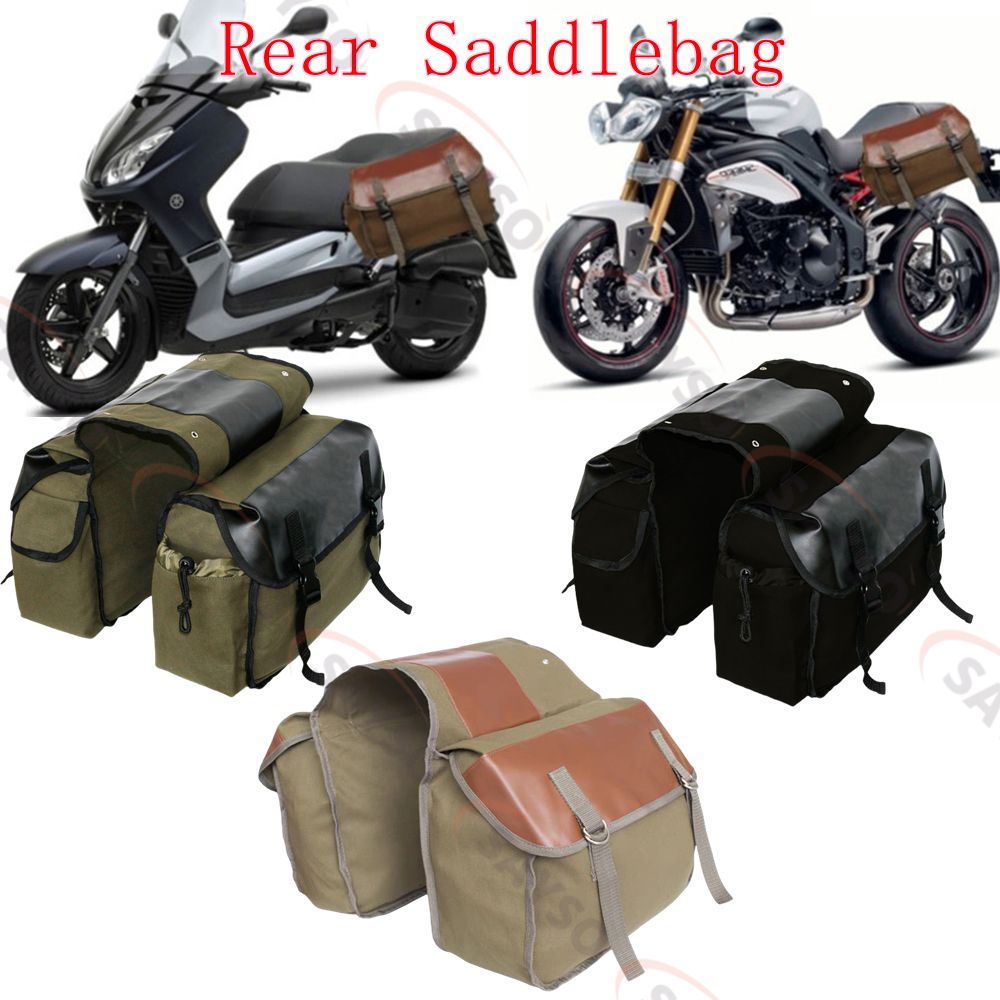Canvas Leather Rear Saddlebag  - Leather Work Bag recensie en prijs