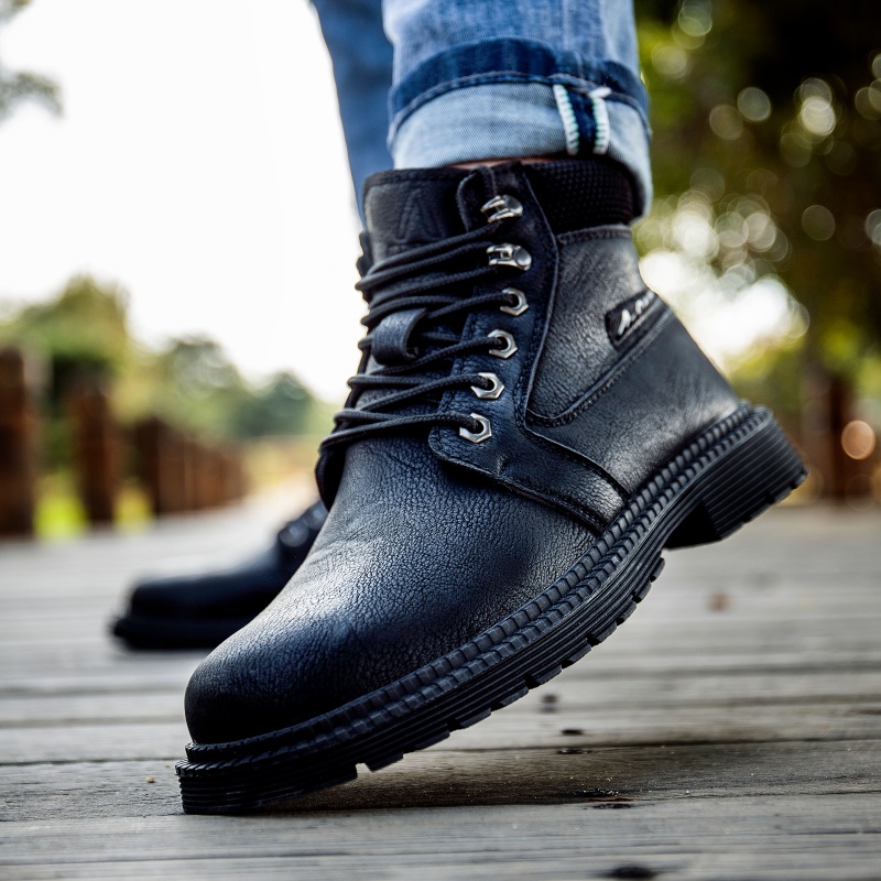 Men Boots Outdoor Leather Ankl - Leatherworking Classic recensie en prijs