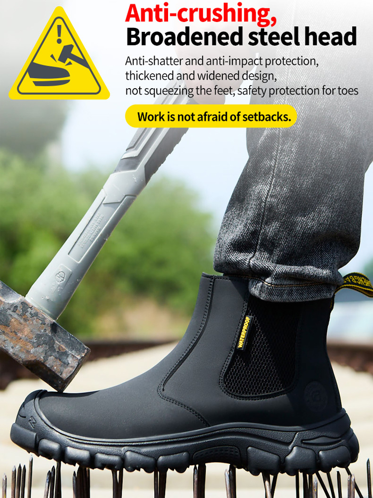 Waterproof Work Boots Men Punc - Leather Work Fabric recensie en prijs