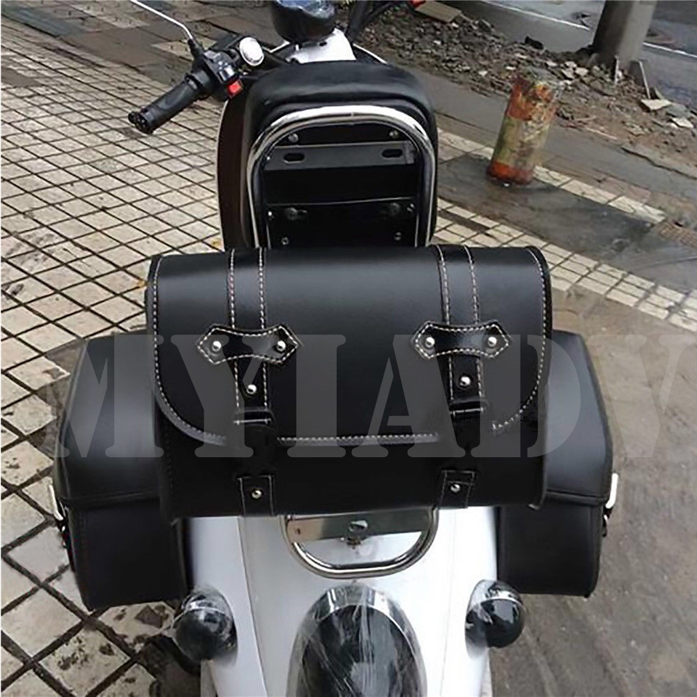 Motorcycle Front Fork Saddleba - Leather Work Bag recensie en prijs