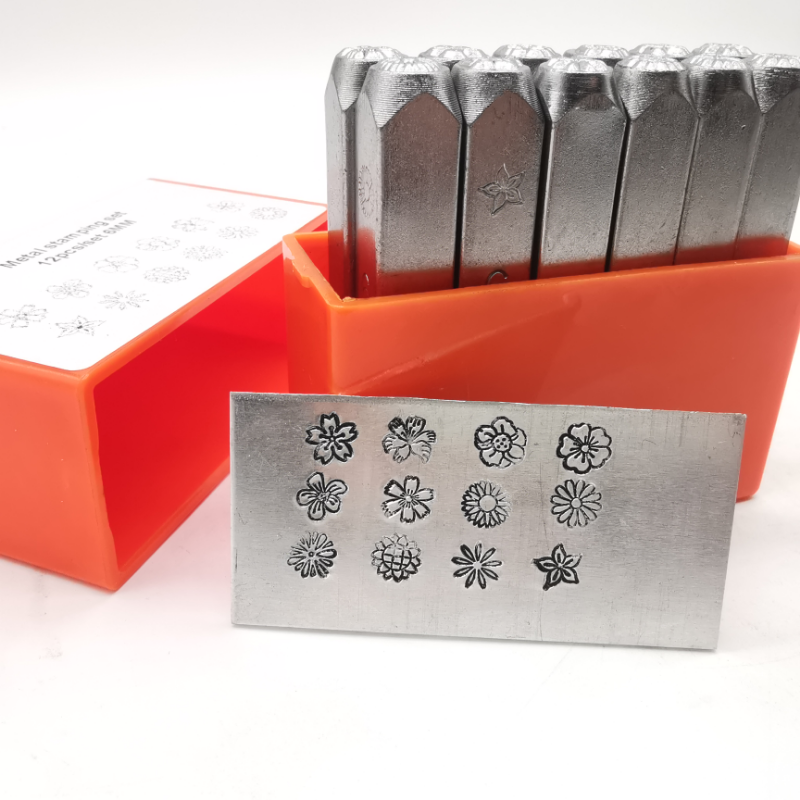 6mm flowers pattern metal stam - Leatherwork Embossing recensie en prijs