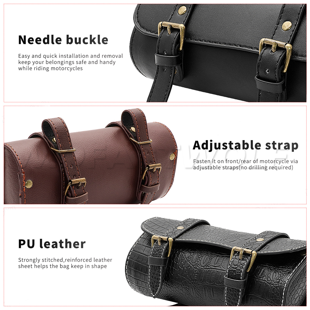 PU Motorcycle Cruiser Tool Bag - Leather Work Bag recensie en prijs