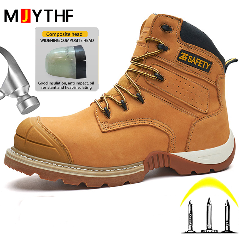 Cowhide Work Safety Boots Comp - Leather Work Fabric recensie en prijs