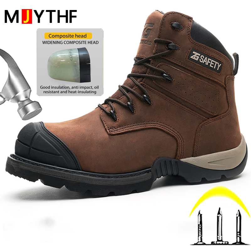 Cowhide Work Safety Boots Comp - Leather Work Fabric recensie en prijs