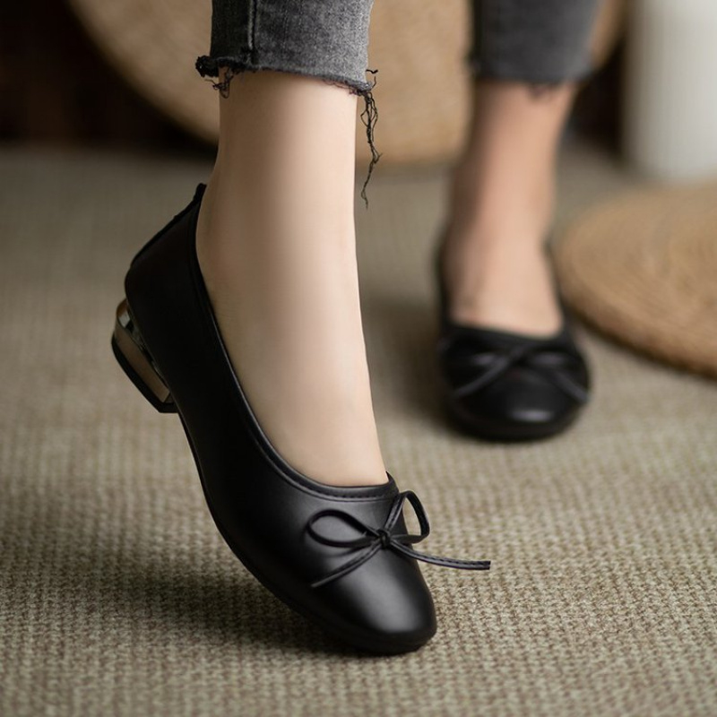 Elegant Bowknot Flat Shoes for - Leather Work recensie en prijs