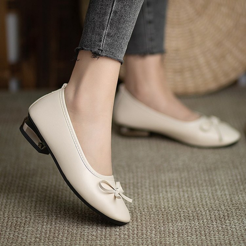 Elegant Bowknot Flat Shoes for - Leather Work recensie en prijs