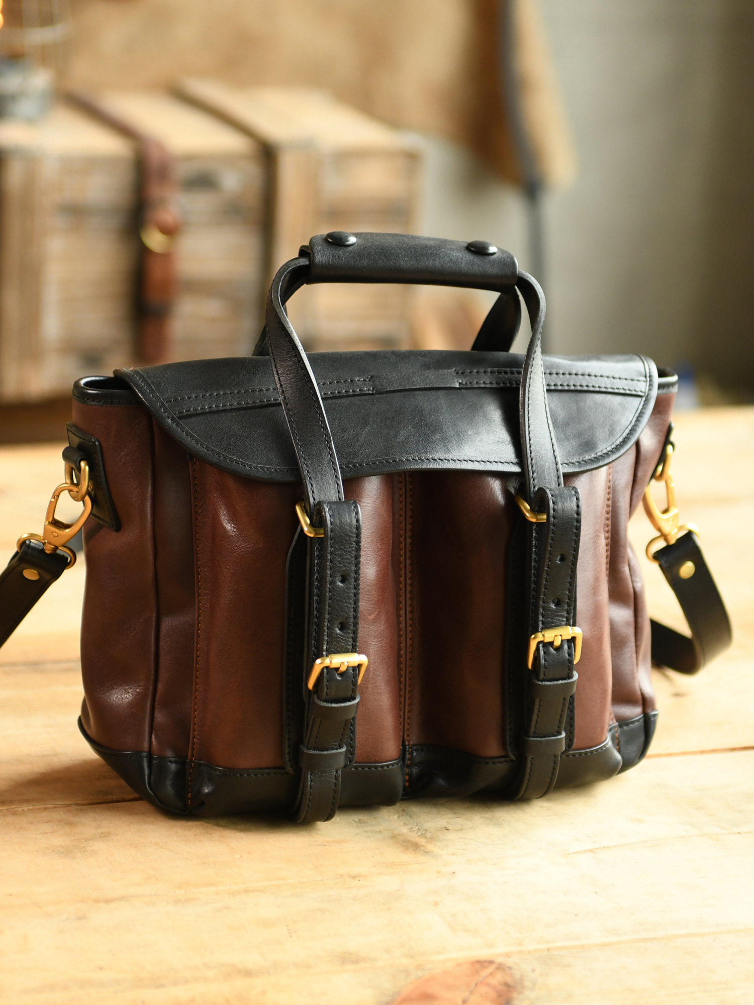 Vintage high quality first lay - Leather Work Bag recensie en prijs