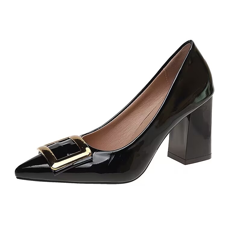 Women's Pumps Temperament Poin - Leather Work Fabric recensie en prijs