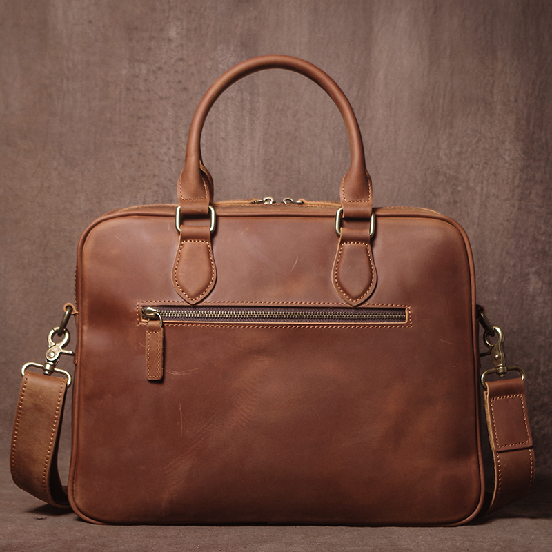 GURO Men Crazy Horse Cowhide B - Leather Work Bag recensie en prijs
