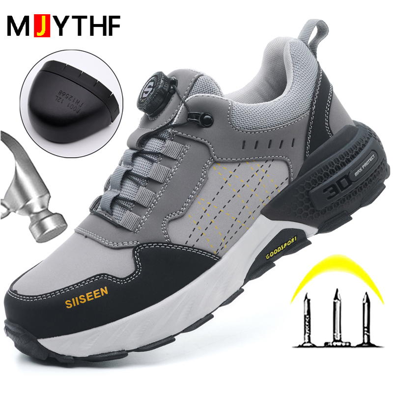 Black Leather Safety Shoes Sec - Leather Work Fabric recensie en prijs