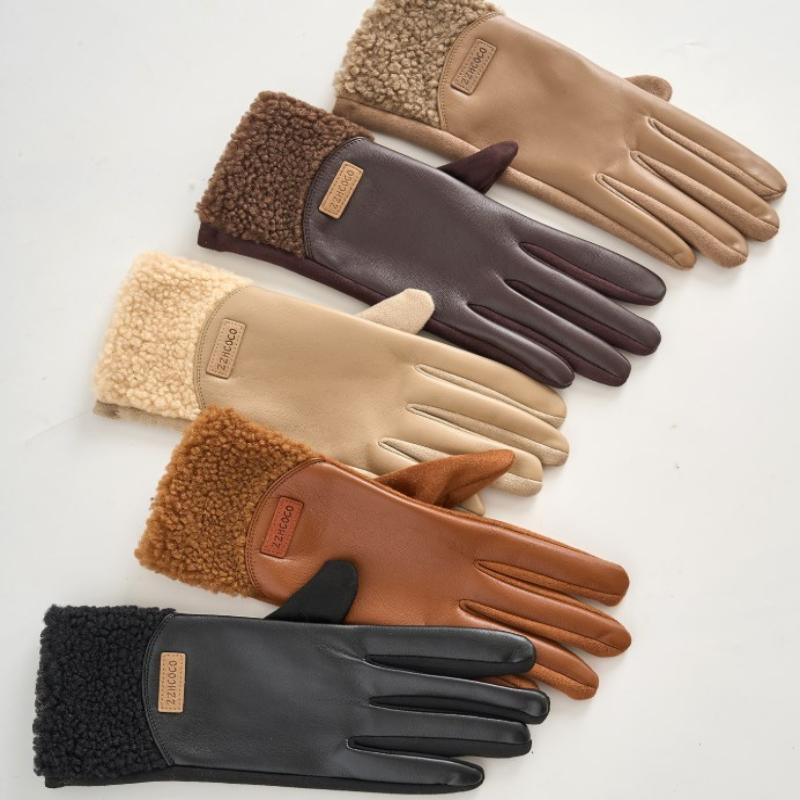 1Pair New Winter Thickened Fle - Leather Work Winter Gloves recensie en prijs