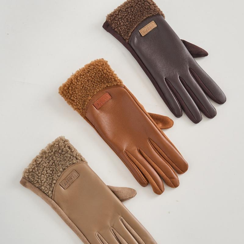 1Pair New Winter Thickened Fle - Leather Work Winter Gloves recensie en prijs