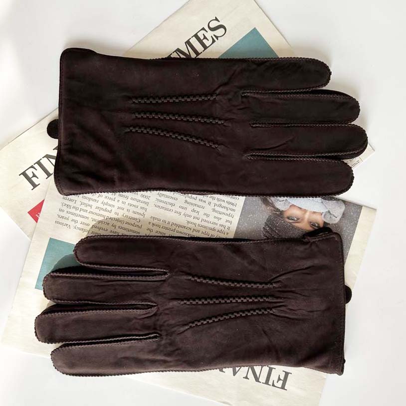 Men Retro Sheepskin Suede Leat - Leather Work Winter Gloves recensie en prijs