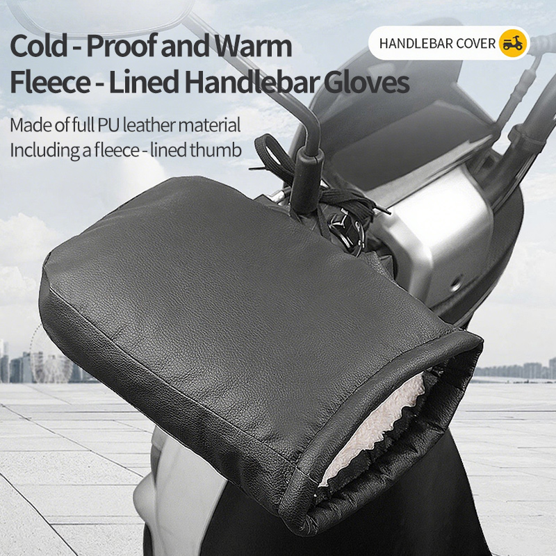 2PCS Winter Electric Bike Glov - Leather Work Winter Gloves recensie en prijs