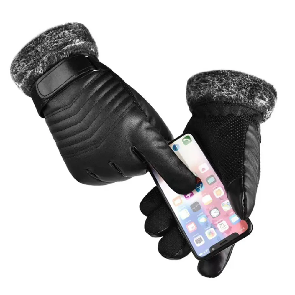 Gloves Winter MEN'S Fur Mouth  - Leather Work Winter Gloves recensie en prijs